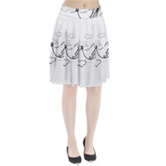 Bird Pleated Skirt by ValentinaDesign