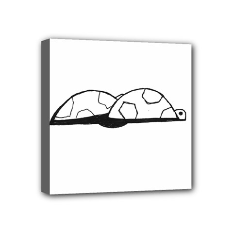 Turtle Mini Canvas 4  X 4  by ValentinaDesign