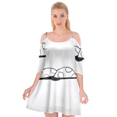 Turtle Cutout Spaghetti Strap Chiffon Dress by ValentinaDesign