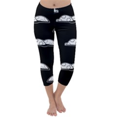 Turtle Capri Winter Leggings  by ValentinaDesign