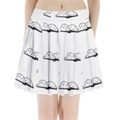 Turtle Pleated Mini Skirt by ValentinaDesign