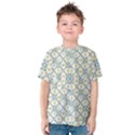 Vivid Check Geometric Pattern Kids  Cotton Tee View1