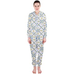 Vivid Check Geometric Pattern Hooded Jumpsuit (ladies)  by dflcprints