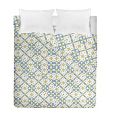 Vivid Check Geometric Pattern Duvet Cover Double Side (full/ Double Size) by dflcprints