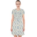 Vivid Check Geometric Pattern Adorable in Chiffon Dress View1