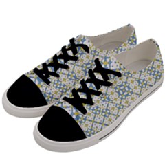 Vivid Check Geometric Pattern Men s Low Top Canvas Sneakers