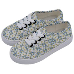 Vivid Check Geometric Pattern Kids  Classic Low Top Sneakers