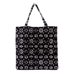 Dark Luxury Baroque Pattern Grocery Tote Bag by dflcprints