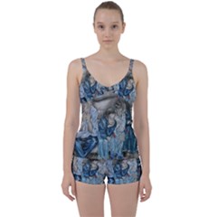 The Nobodies Tie Front Two Piece Tankini by redmaidenart