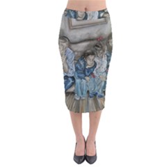 The Nobodies Midi Pencil Skirt by redmaidenart