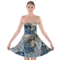 The Nobodies Strapless Bra Top Dress by redmaidenart