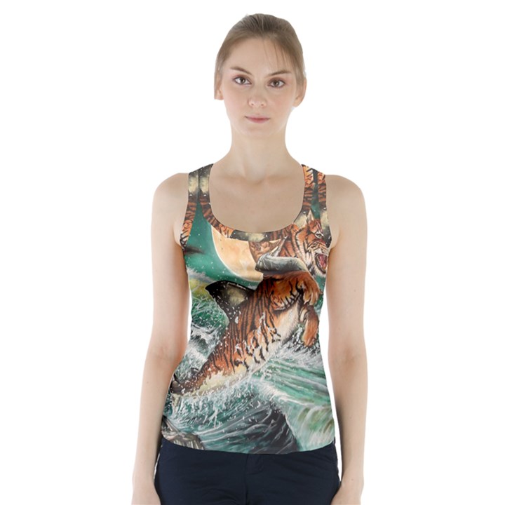 Tiger Shark Racer Back Sports Top