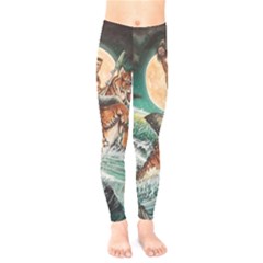 Tiger Shark Kids  Legging by redmaidenart