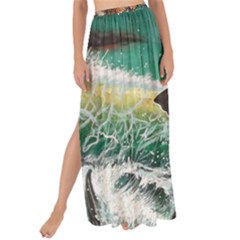 Tiger Shark Maxi Chiffon Tie-up Sarong by redmaidenart