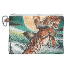 Tiger Shark Canvas Cosmetic Bag (xl)