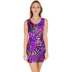 Purple Tie Dye Madness  Bodycon Dress by KirstenStar