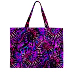 Purple Tie Dye Madness  Zipper Mini Tote Bag by KirstenStar