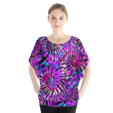 Purple Tie Dye Madness  Blouse by KirstenStar