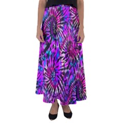 Purple Tie Dye Madness  Flared Maxi Skirt by KirstenStar