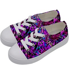 Purple Tie Dye Madness  Kids  Low Top Canvas Sneakers by KirstenStar