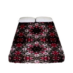 Oriental Ornate Pattern Fitted Sheet (full/ Double Size) by dflcprints