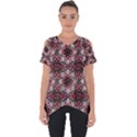 Oriental Ornate Pattern Cut Out Side Drop Tee View1