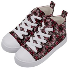 Oriental Ornate Pattern Kid s Mid-top Canvas Sneakers