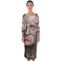 Old Man Imprisoned Quarter Sleeve Midi Bodycon Dress View1