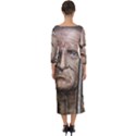 Old Man Imprisoned Quarter Sleeve Midi Bodycon Dress View2