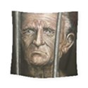 Old Man Imprisoned Square Tapestry (Small) View1