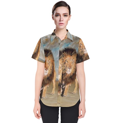 The Journey Women s Short Sleeve Shirt by redmaidenart