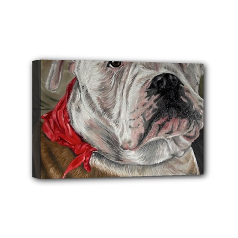 Dog Portrait Mini Canvas 6  X 4  by redmaidenart