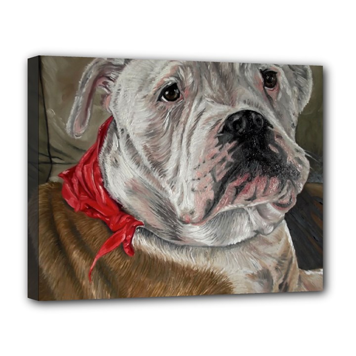 Dog Portrait Canvas 14  x 11 