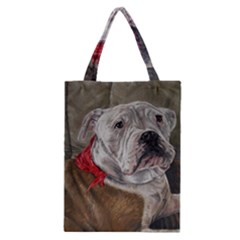 Dog Portrait Classic Tote Bag by redmaidenart