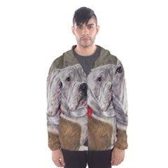 Dog Portrait Hooded Wind Breaker (men)