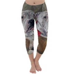 Dog Portrait Capri Winter Leggings 