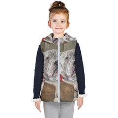 Dog Portrait Kid s Puffer Vest by redmaidenart