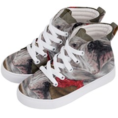 Dog Portrait Kid s Hi-top Skate Sneakers by redmaidenart