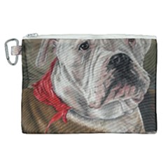 Dog Portrait Canvas Cosmetic Bag (xl) by redmaidenart