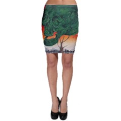 Skull Hedge Bodycon Skirt by redmaidenart