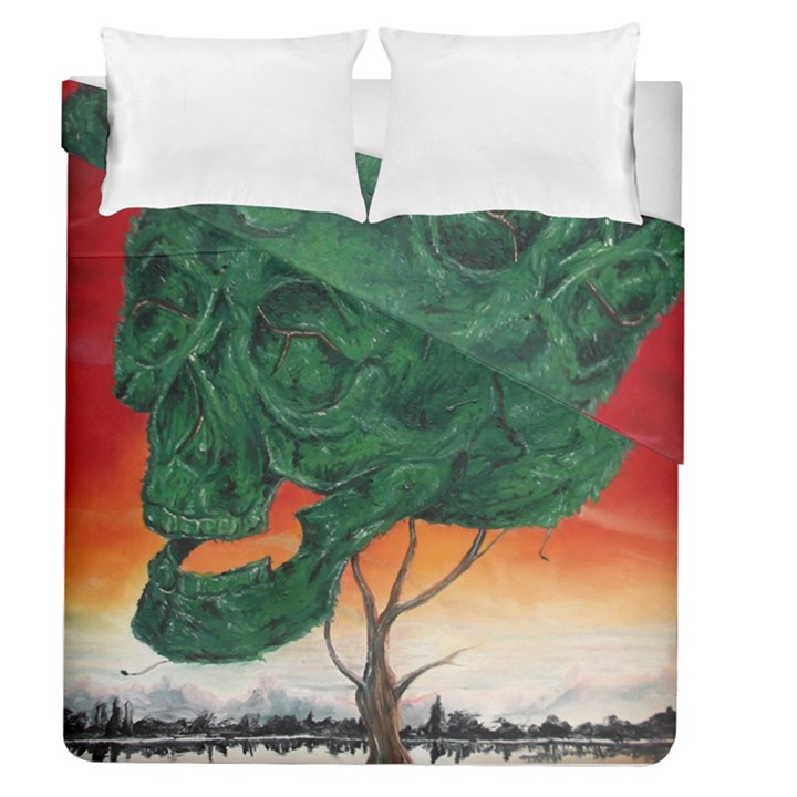 Skull Hedge Duvet Cover Double Side (Queen Size)