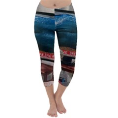 Breaking News Capri Winter Leggings  by redmaidenart