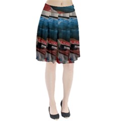 Breaking News Pleated Skirt by redmaidenart