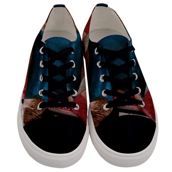 Breaking News Men s Low Top Canvas Sneakers