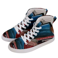 Breaking News Women s Hi-top Skate Sneakers by redmaidenart