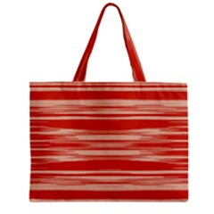 Abstract Linear Minimal Pattern Zipper Mini Tote Bag by dflcprints