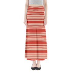 Abstract Linear Minimal Pattern Full Length Maxi Skirt by dflcprints