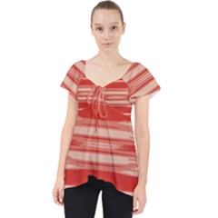 Abstract Linear Minimal Pattern Lace Front Dolly Top by dflcprints