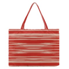 Abstract Linear Minimal Pattern Zipper Medium Tote Bag by dflcprints