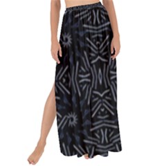 Dark Ethnic Sharp Pattern Maxi Chiffon Tie-up Sarong